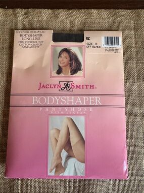 Jaclyn Smith Pantyhose Bodyshaper Pantyhose Off Black Size B USA